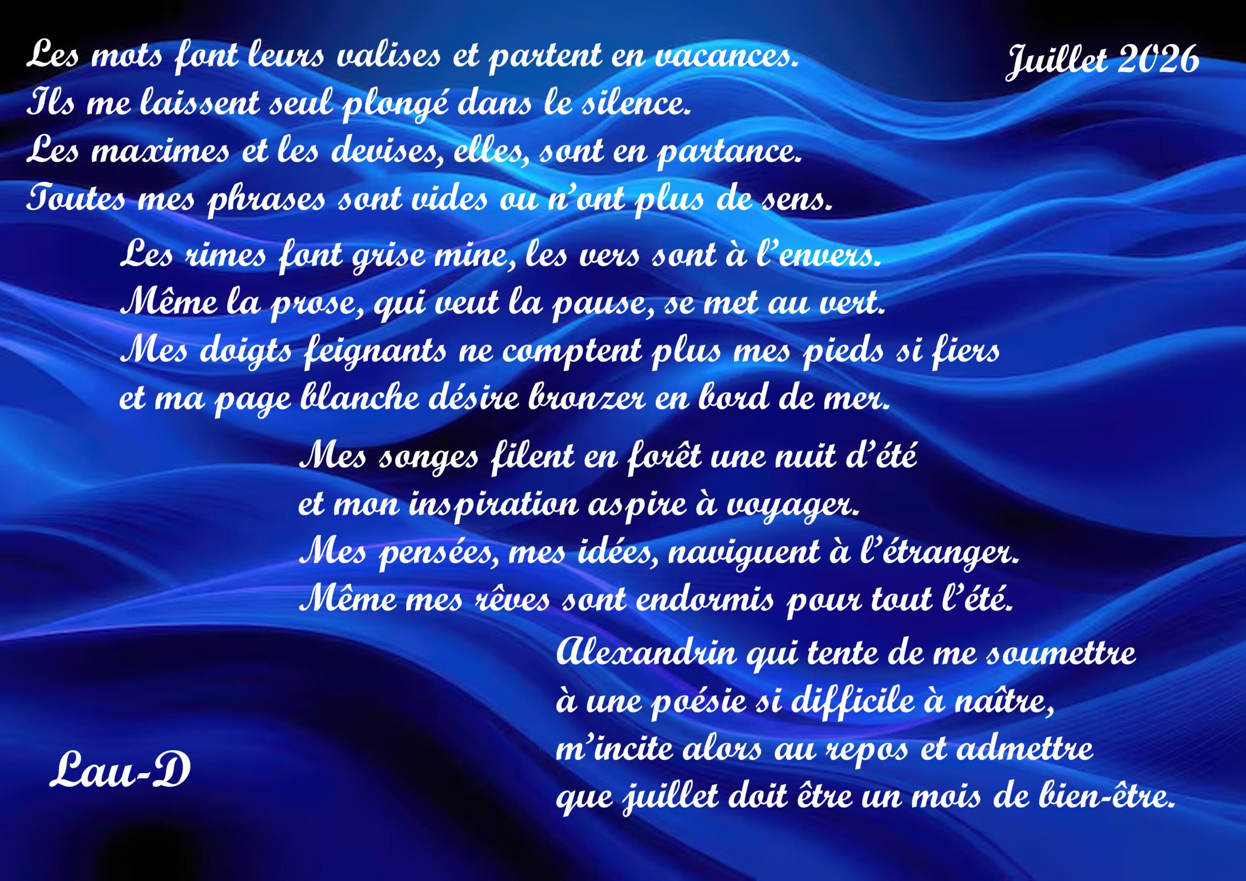 poeme Juillet