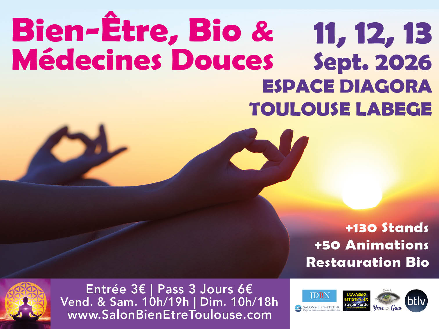 Salon du Bien-Être – Toulouse 11, 12 et 13 septembre